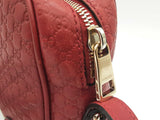 Gucci 449413 Bree Red Microguccissima Leather Crossbody Bag Do0525oxzde