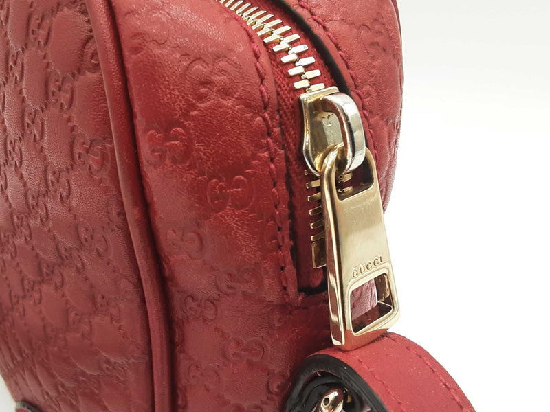 Gucci 449413 Bree Red Microguccissima Leather Crossbody Bag Do0525oxzde