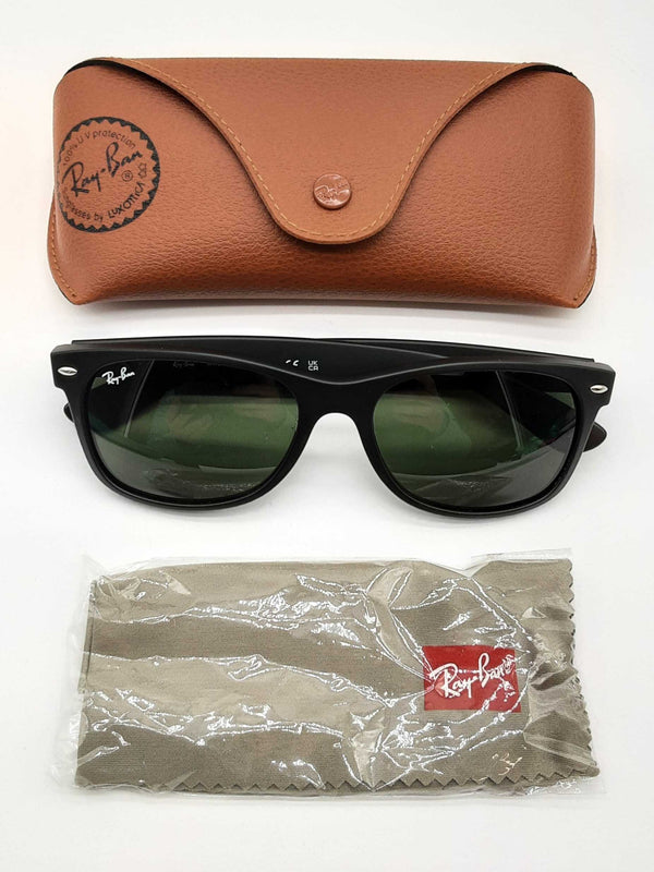 Ray-ban Rb 2132 New Wayfarer Black Frames Green Lens Sunglasses Do0225pxde