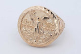 Mexican 50 Pesos "Centenario" Coin Replica Ring 14k Gold 6.8g Size 9 Eb0826poxde