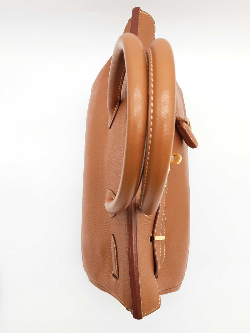 Hermes Birkin 30 Gold Brown Epsom Gold Hardware Handbag Do0725lwrxzde