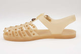 Gucci Beige Gladiator Rubber Sandals Size 12 Eb0925lrxde