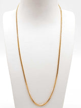 18k Yellow Gold 13.1g Flat Solid Cuban Chain 20 In Do0824ixzde