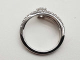 0.5 Cttw Lab Grown Diamonds 14k White Gold 3.9g Ring Size 7 Do0726irxde