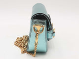 Gucci Horsebit Metallic Light Blue Leather 1955 Nano Bag Sd0825przsa