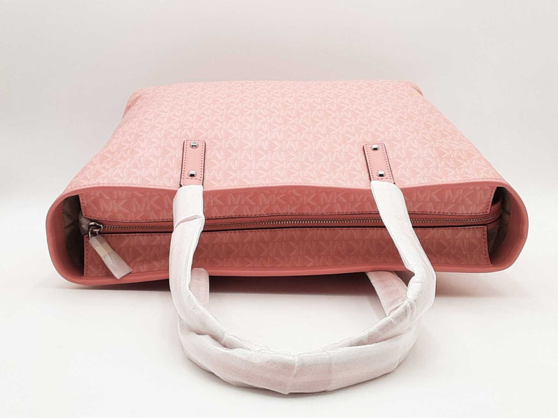 Michael Kors Logo Carter Top Zip Tote Bag Pink Sd0825rzsa