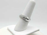 0.7 Dwt Lab Grown Diamond 5.5 Grams 0.925 Sterling Silver Ring Size 7 Mk1125wzmia