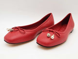 Jimmy Choo Elme Embellished Leather Flats Size 7.5 Sd0926lzxde
