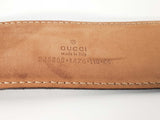 Gucci Micro Guccissima Black Leather Belt Size 110-44 Sd0426crde