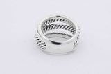 David Yurman 925 Sterling Silver Crossover Ring 13.6 Grams Size 7 Eb0426orxsa