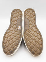 Amiri M.a. Court High Top Sneakers In Black & White Canvas Size 13 Fw0126lixdu