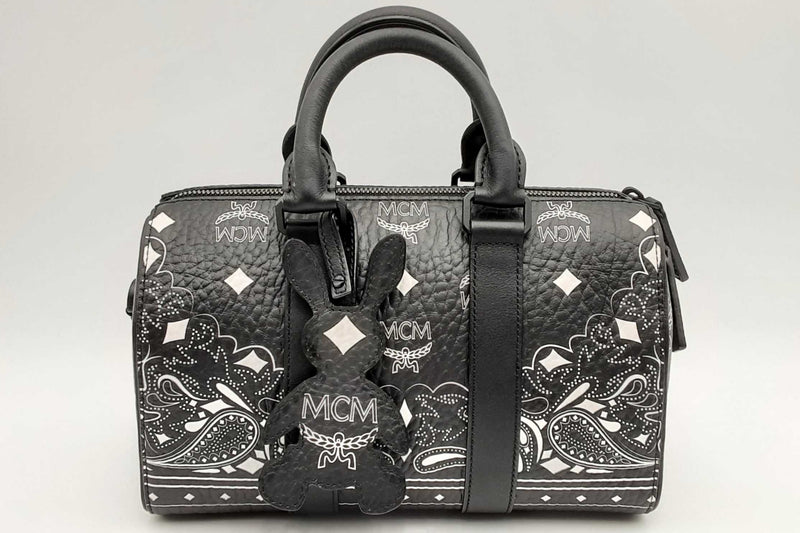 Mcm Aren Boston Bag In Bandana Visetos Eb0824oxzsa