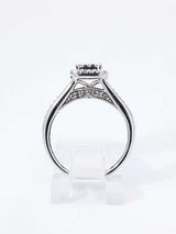 0.56 Cttw Diamond & 10k White Gold Engagement Ring 3.6 Grams Size 5.25 Fw0526ozxdu