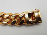 21.50 Cttw Diamonds 14k Yellow Gold 264.0g Solid Cuban Bracelet Do0625lwrxzde
