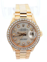 Rolex Oyster Perpetual Datejust President Watch In 18k Yellow Gold & Diamonds 26mm 71.5 Grams Fw0825ixzdu