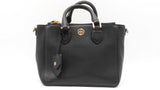 Tory Burch Robinson Black Pebbled Leather Mini Square Tote Sd0526wzdu
