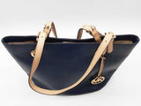 Michael Kors Navy Blue Saffiano Leather Jet Set Tote Bag Sd0826ozde