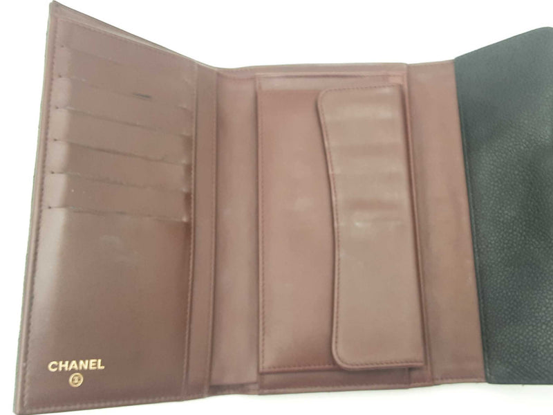 Chanel Classic Black Caviar Long Flap Wallet Sd0425wzxsa