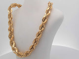 14k Yellow Gold 95.2 Grams Rope Chain 21 In Aa0326przcsa
