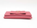 Prada Ribbon Saffiano Leather Long Wallet On Chain Fw0125lrxsa