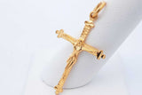 22k Yellow Gold Crucifix Pendant 3.4 Grams Eb0526wride