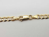 14k Yellow Gold 15.0g Concave Curb Chain 24 In Do0625iexde