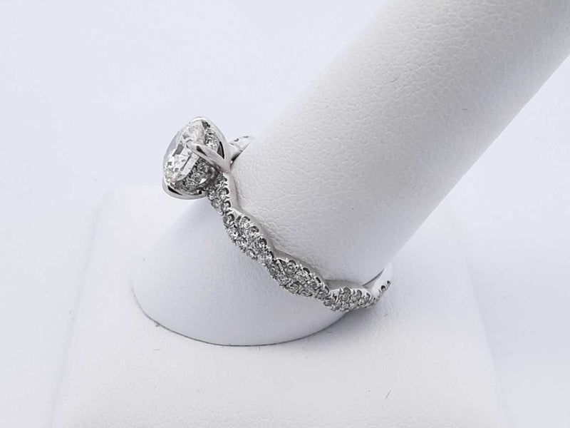 1.93 Cttw Diamond & 14k White Gold Engagement Ring 4.0 Gram Sz 8.75 Fw1124lixzdu