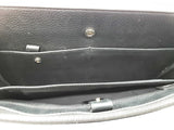 Fendi Flat Pouch Black Leather Crossbody Bag Sd0326rrzde