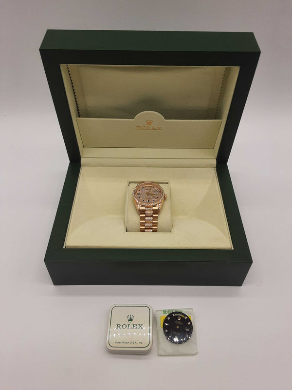 Rolex 18138 36 Day-date 18k Gold Diamond Dial Presidental Watch Do0724lrrxzde