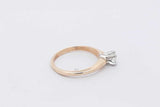 0.2ctw Diamond Solitaire Ring In 14k Yellow Gold 2.1 Grams Size 5 Eb0226lrxsa