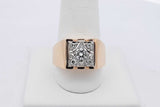 0.34cttw Diamond Ring In 14k Yellow Gold 9 Grams Size 9.5 Eb0726lxxzsa