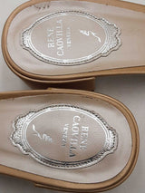 Rene Caovilla Crystal Embellished Nude Cinderella Mules Size 39 Eb1225lrxdu