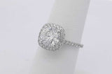 1.8ctw Center Round Diamond Ring In 18k White Gold 2.9 Grams Size 6 Eb0725wxxzsa