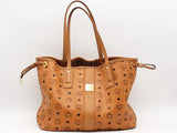 Mcm Visetos Coated Canvas Tote With Pochette Brown Aa0826orzsa