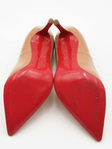 Christian Louboutin Nude Patent Leather Pumps Size 37 Eb0626lorsa