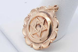 Star Of David Pendant In 14k Yellow Gold 3 Grams Eb0924crsa