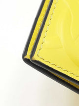 Salvatore Ferragamo Bifold Wallet In Gancini-embossed Yellow Leather Fw0326lordu