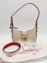 Christian Louboutin Mini Carasky White Leather Shoulder Bag Eb0526prxsa