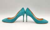 Jimmy Choo London Malibu Teal Suede Esme Heels Size 35 Eblorsa 144010028586