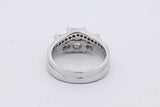1.55cttw Diamond 14k White Gold Ring 7.7 Grams Size 6 Eb0626oxxzsa