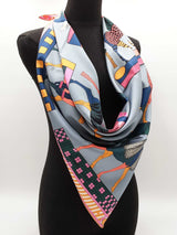 Hermès A Toute Allure Scarf 90 In Multicolor Silk Twill Fw1025oordu