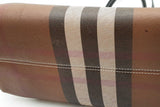 Burberry Check Tote Bag In Brown Eb0826wxzde