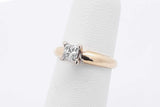 0.38ctw Princess Cut Diamond Ring 14k Yellow Gold 2.9 Grams Size 4.5 Eb0825oixsa