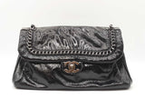 Chanel Luxe Ligne Large Flap Bag In Black Patent Leather Fw0926exzdu