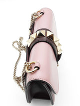Valentino Garavani Glam Lock Studded Leather Shoulder Bag Eb0426wxzde