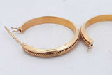 18k Yellow Gold Hoop Earrings 6.2 Grams Eb0726iorsa