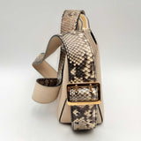 Burberry Python-trimmed Helmsley Crossbody Hs0124ixzsa