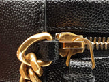 Yves Saint Laurent Round Camera Bag In Black Graine De Poudre Matelassé Leather Fw0626przdu