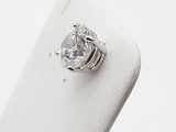 2.08 Carats Lab Grown Diamond 14k White Gold 2.0g Single Stud Earring Do825ccrde