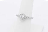 0.54cttw Diamond Ring In 14k White Gold 3.6 Grams Size 6.5 Eb0725pxzsa